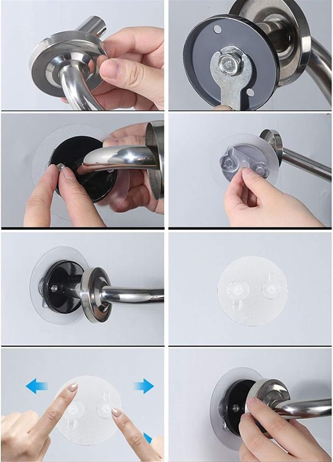 Wall-Mounted Towel Rack,Wall-Mounted Towel Bar & Clothes Rack, Self-Adhesive, 60cm, Thick Stainless Steel, Durable Bathroom Organizer, Space-Saving Towel Holder for Home & Hotel