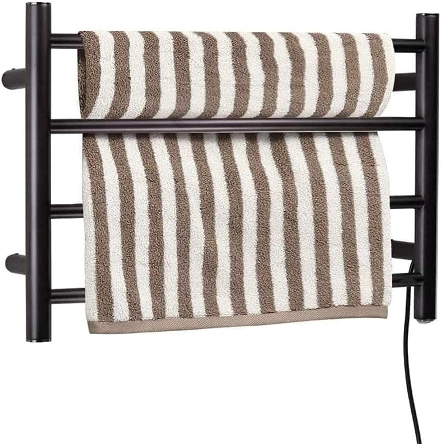 GagalU Heated Towel Rail Rails Towel Warmer,Heated Towel Bar, Electric Towel Rack Stainless Steel Electric Towel Warmer Wall Mounted Oil Rubbed Bronze Home Bathroom Accessories Towel Drye