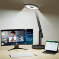 Honeywell Desk Lamp for Home Office, H6 Sunturalux™ Eye-Caring Led Desk Light, 800LM Dimmable Desk Lamp with Timer, Touch Control Tall Desk Reading Light, Table Lamp for Circle Webcam, Study, Bedroom