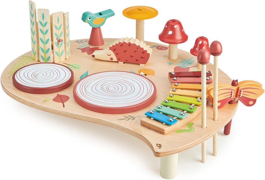 Tender Leaf Toys - Musical Table - A Complete Musical Instrumental Set for Kids Age 3+