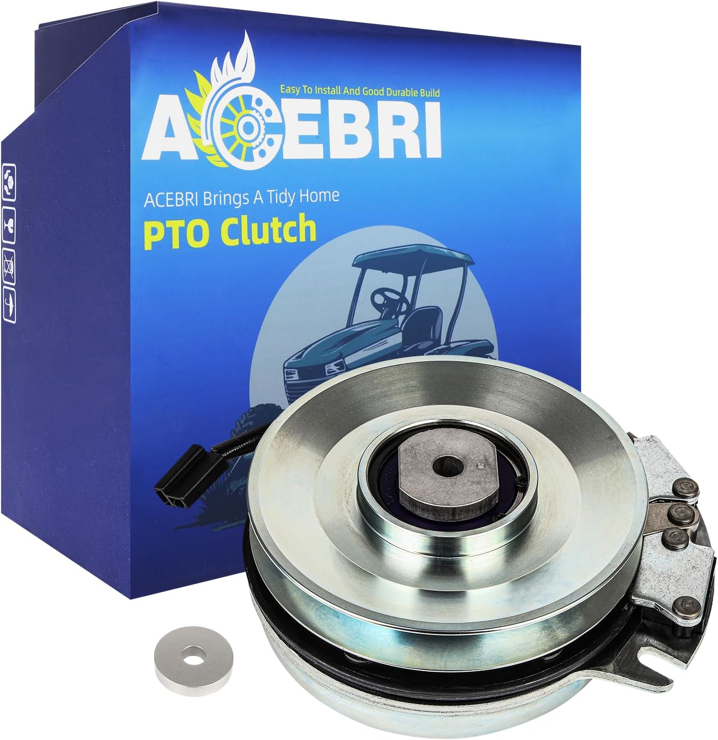 ACEBRI PTO Clutch for Bad Boy: 070-1000-00, for Bad Boy 2015 2016 2017, for Bad Boy ZT Elite (2013-2016), CZT Elite (2014-2015) Clutch, for Warner: 5218-220 5218-221 350 Mower Clutch, 5100084 S SM