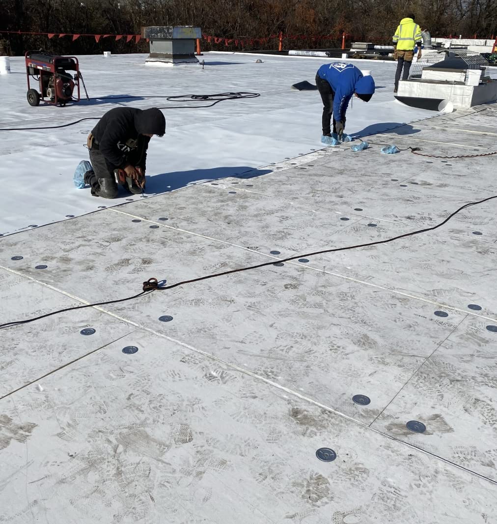 Ace Screws #15 3' (1000pc) FM Approved Commercial Roofing Fasteners Black, Self-Tapping into Metal and Wood Roof Decks, EPDM, TPO, Insulation