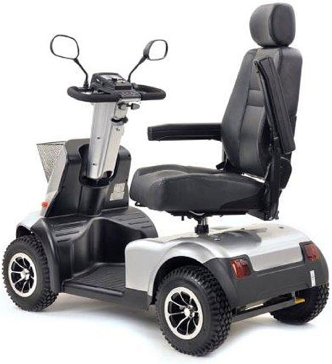 Afikim - Afiscooter C4 Breeze - Mid Size Mobility Scooter - 4-Wheel - Metallic Silver