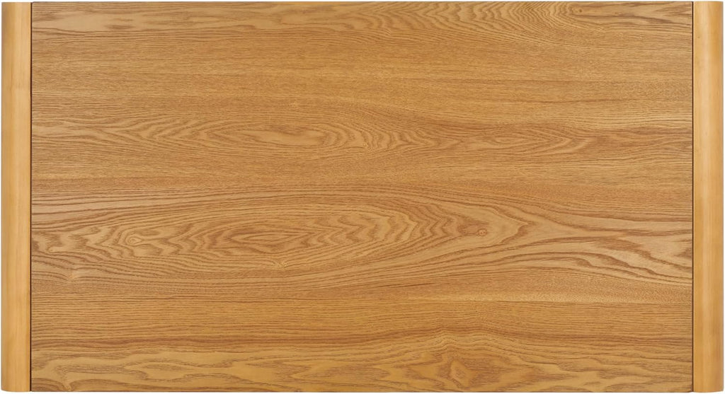 SAFAVIEH Home Collection Omara Natural Brown 1-Shelf Coffee Table
