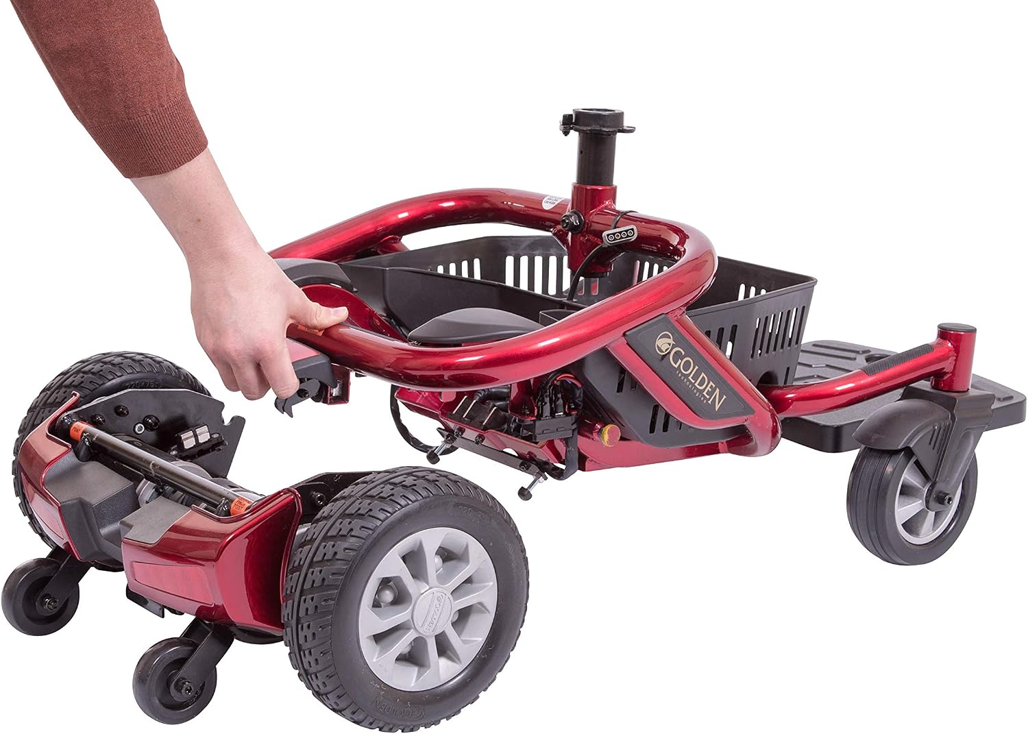 LiteRider Envy Lightweight Compact Power Chair for Mobility with Large 20' Seat - Disassembles for Travel - Fun to Drive Electric Wheelchair - GP162 by Golden Technologies