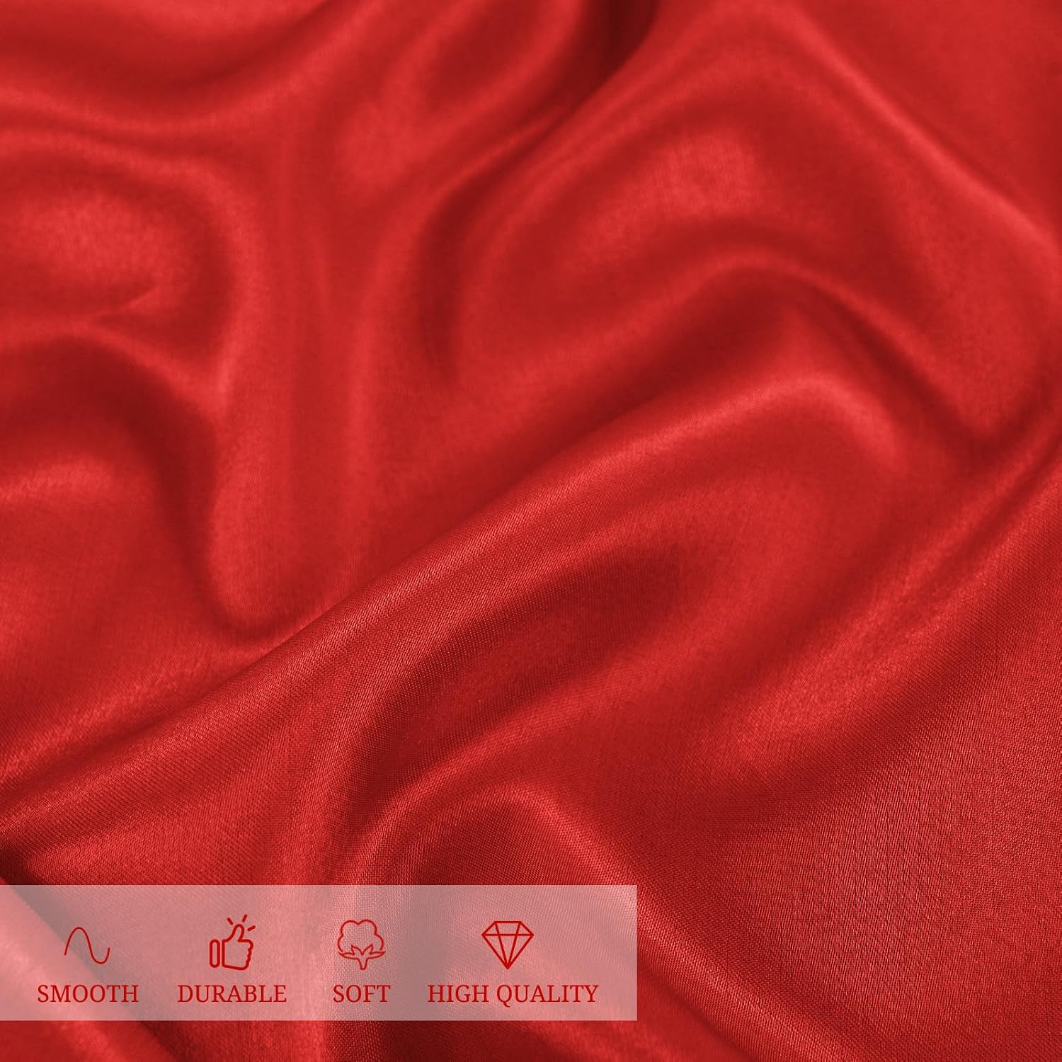 12 Pack 120 Inch Round Tablecloth, Red Satin Fabric Table Cloth for Round Tables, Wrinkle Resistant Washable TableCover Bright Silk Table Clothes for Wedding Party Dining Tables Banquet