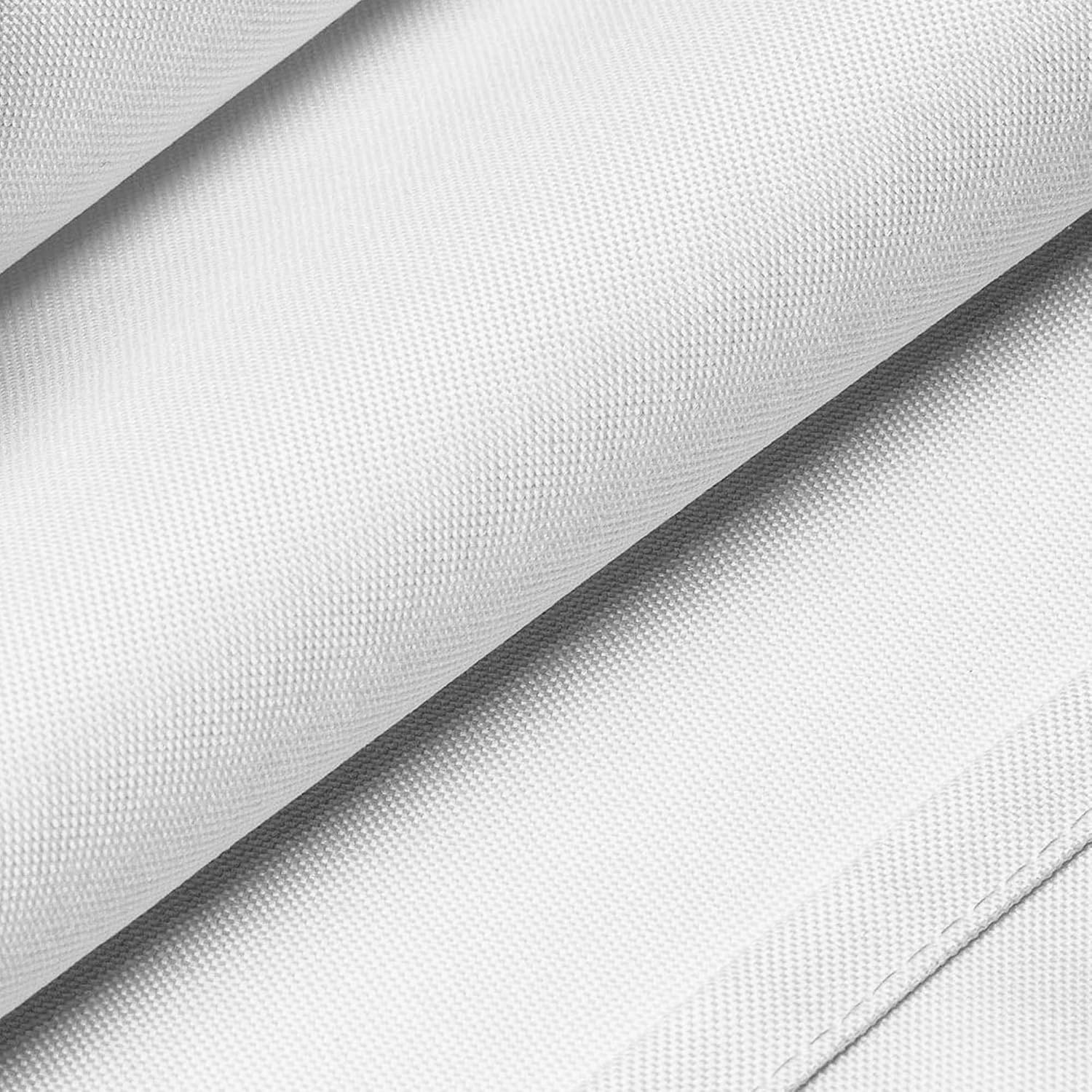 Lann's Linens - 10 Premium 120' Round Tablecloths for Wedding/Banquet/Restaurant - Polyester Fabric Table Cloths - White