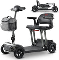 Mobility Mobility Scooter for Seniors and Adults, Lightweight Foldable 42 lbs Aluminum Frame, Airline-Approved 12Ah Lithium Battery, 265 lbs Capacity, Brushless Motor, LED Lights, USB Port