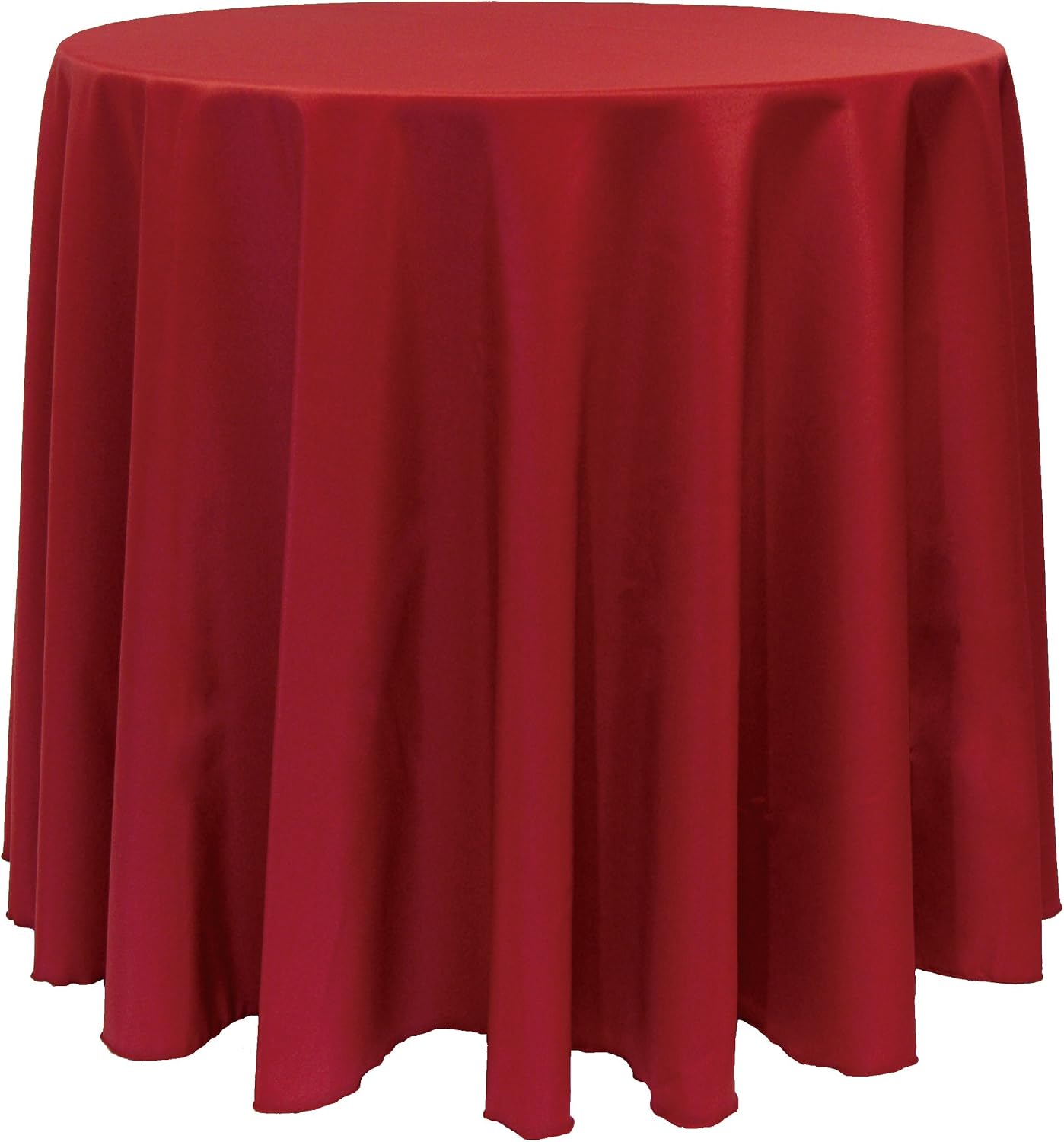 Ultimate Textile 90in Round Tablecloth - Polyester Table Cover with Seamless Design, Machine Washable, Stain & Wrinkle Resistant for Weddings - Cherry Red, 3 Pack