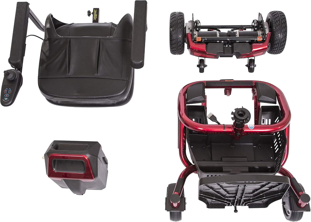 LiteRider Envy Lightweight Compact Power Chair for Mobility with Large 20' Seat - Disassembles for Travel - Fun to Drive Electric Wheelchair - GP162 by Golden Technologies