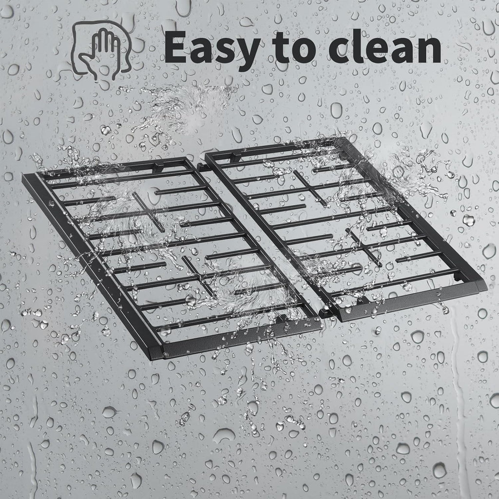Atgestore W11394363 Stove Grate Replacement for Whirlpool Gas Stove Cast Iron Grate WPW10447923 WFG524SLAB0 WFG524SLAB1 Whirlpool Gas Range Parts Stove Top Cooktop Surface Burner Grate Rack