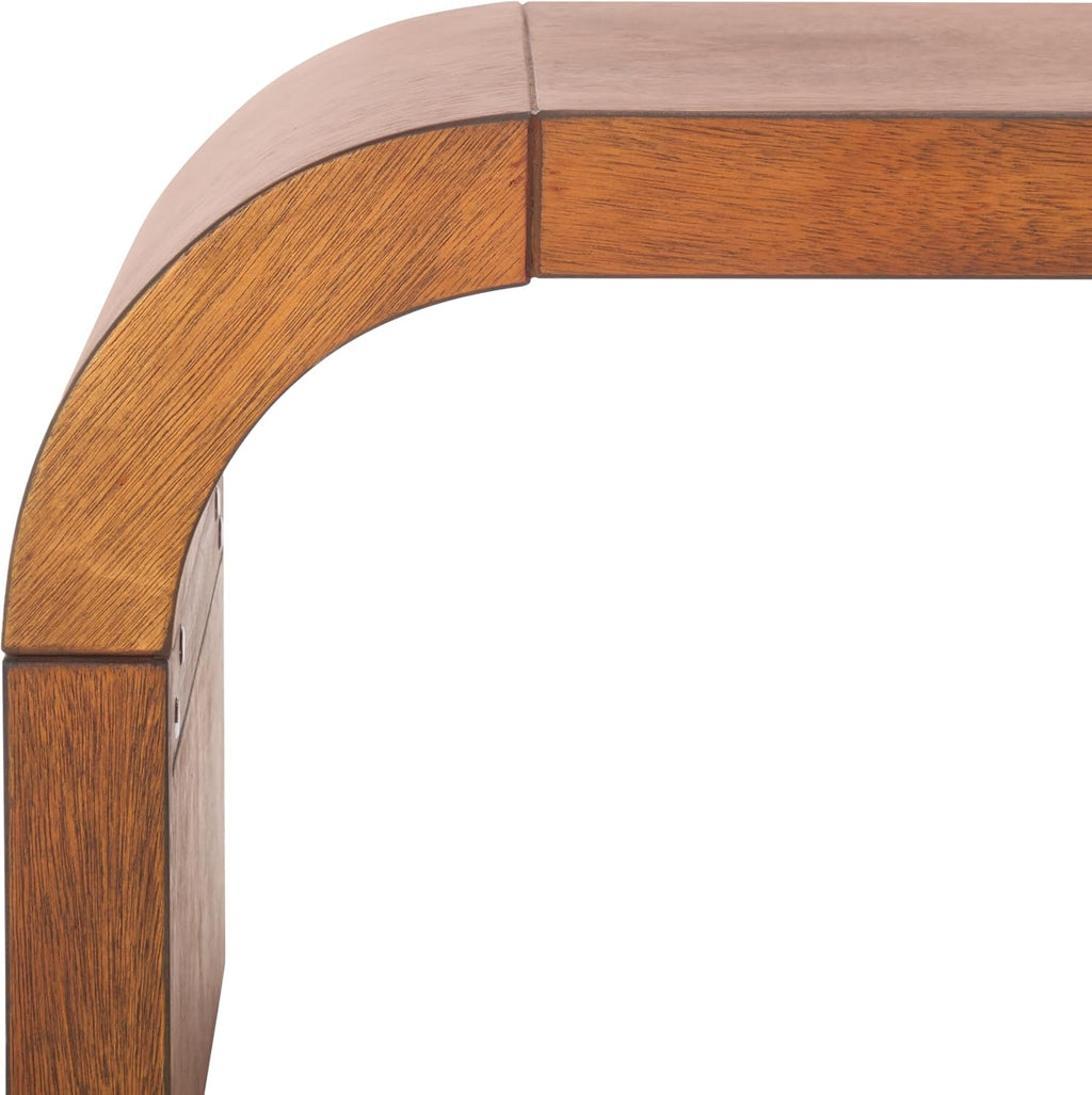 SAFAVIEH Home Collection Liasonya Natural Brown Curved Coffee Table