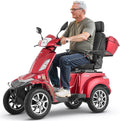 VEVOR Heavy Duty 4-Wheel Mobility Scooter, Powerful 1000W Brushless Motor, 500 lbs Capacity, 21.5 Miles Long Range, All Terrain Mobility Scooter with Lockable Trunk for Seniors & Adults