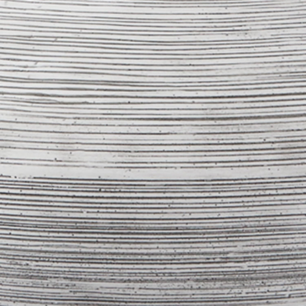 Signature Design by Ashley Brickdon Minimalist Polyresin Table Lamp with On/Off Switch, Light Gray & White