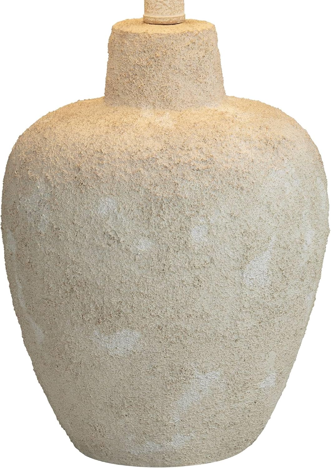 360 Lighting Romeo 23 1/2' High Jar Small Farmhouse Rustic Natural Cottage Coastal Accent Table Lamps Set of 2 Beige Distressed Earth Tone Finish Shade Living Room Bedroom Bedside Nightstand