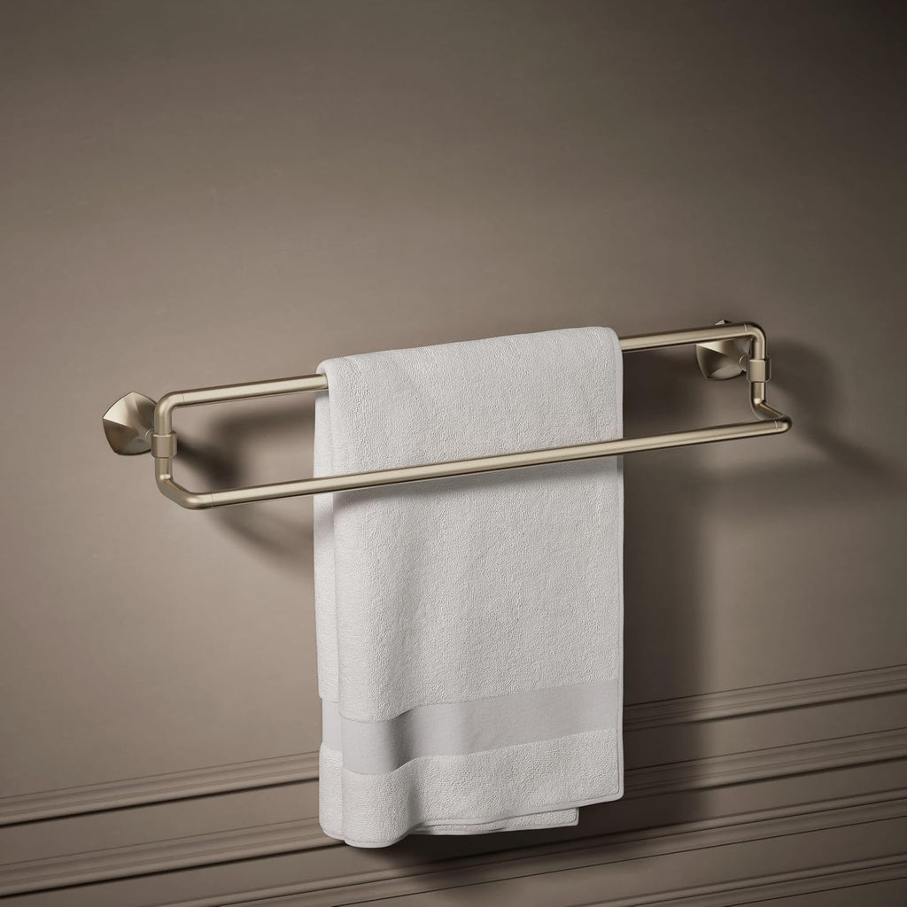 Kohler 27062-BV Occasion® 24' Double Towel bar, Vibrant Brushed Bronze