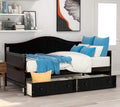 Harper & Bright Designs Wood Daybed with Storage Drawers, Twin Daybed Sofa Bed Frame for Bedroom, Guest Room, Living Room