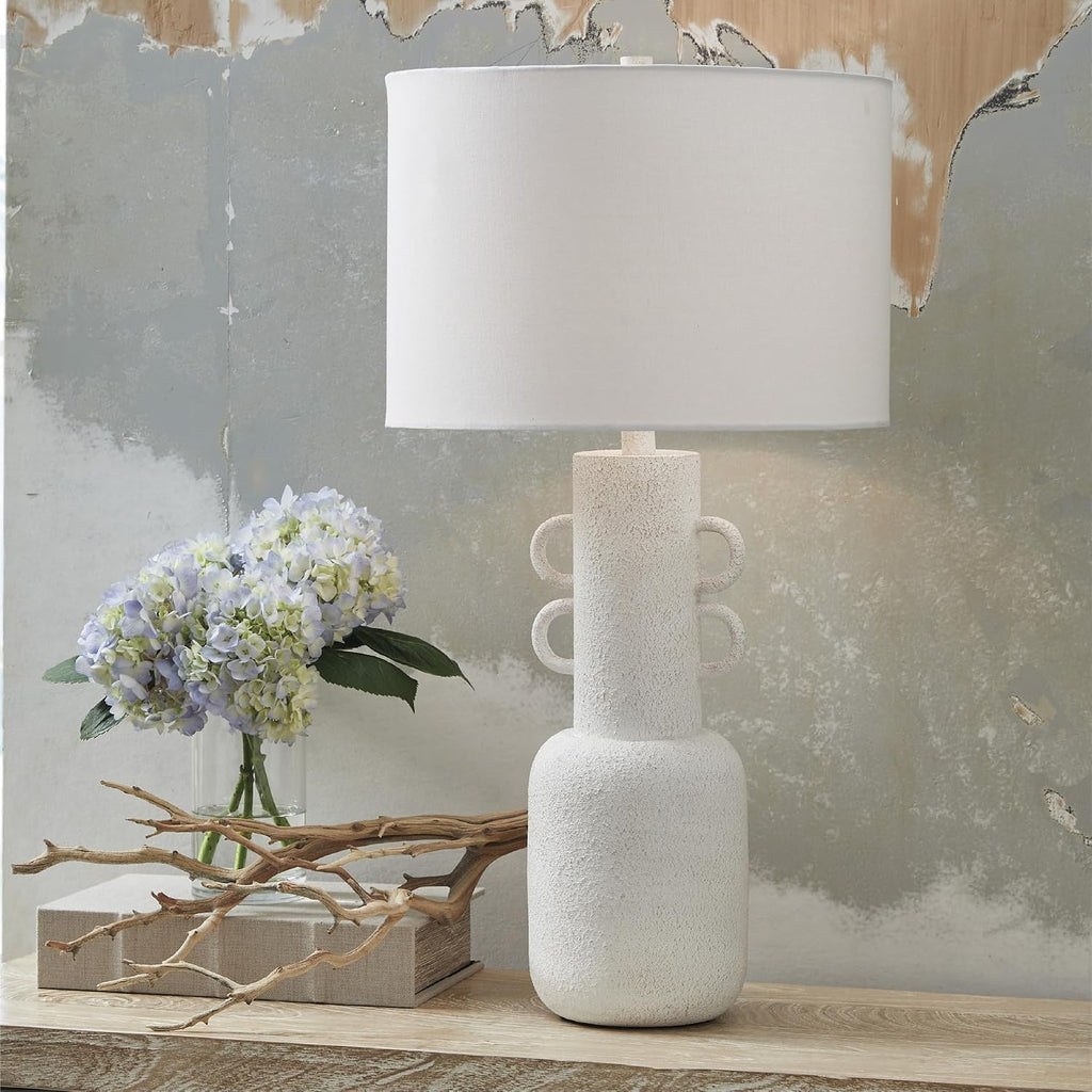Signature Design by Ashley Perringhill Contemporary Metal Table Lamp with 3-Way Switch, White