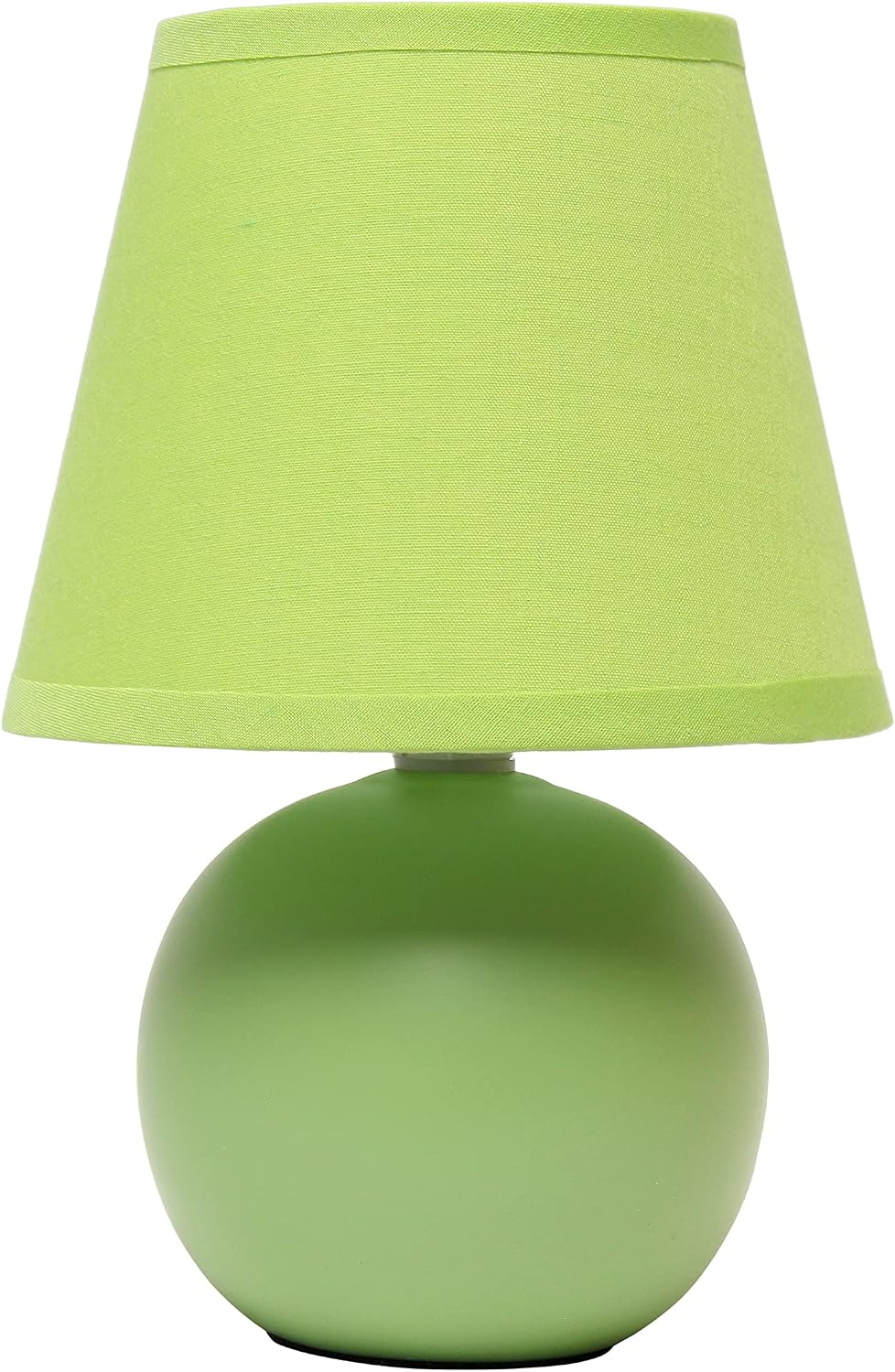 Simple Designs LT2008-GRN Mini Ceramic Globe Table Lamp, Green (Pack of 18)