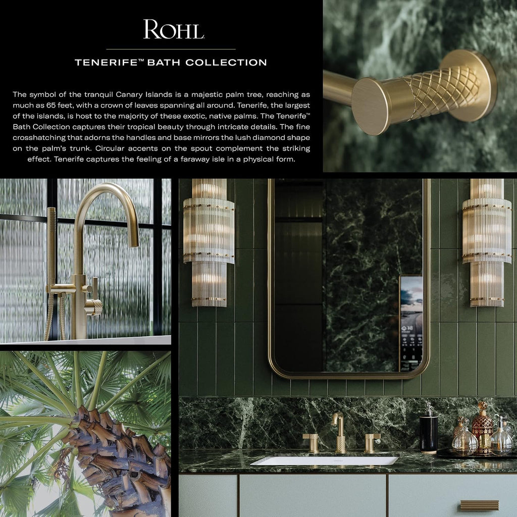 Rohl, TE25WTHSTN, Tenerife Hand Towel Bar, Satin Nickel