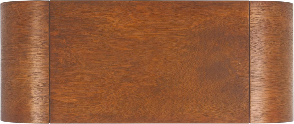 SAFAVIEH Home Collection Liasonya Natural Brown Curved Coffee Table