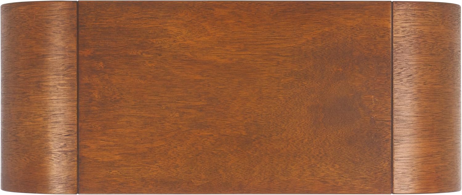 SAFAVIEH Home Collection Liasonya Natural Brown Curved Coffee Table
