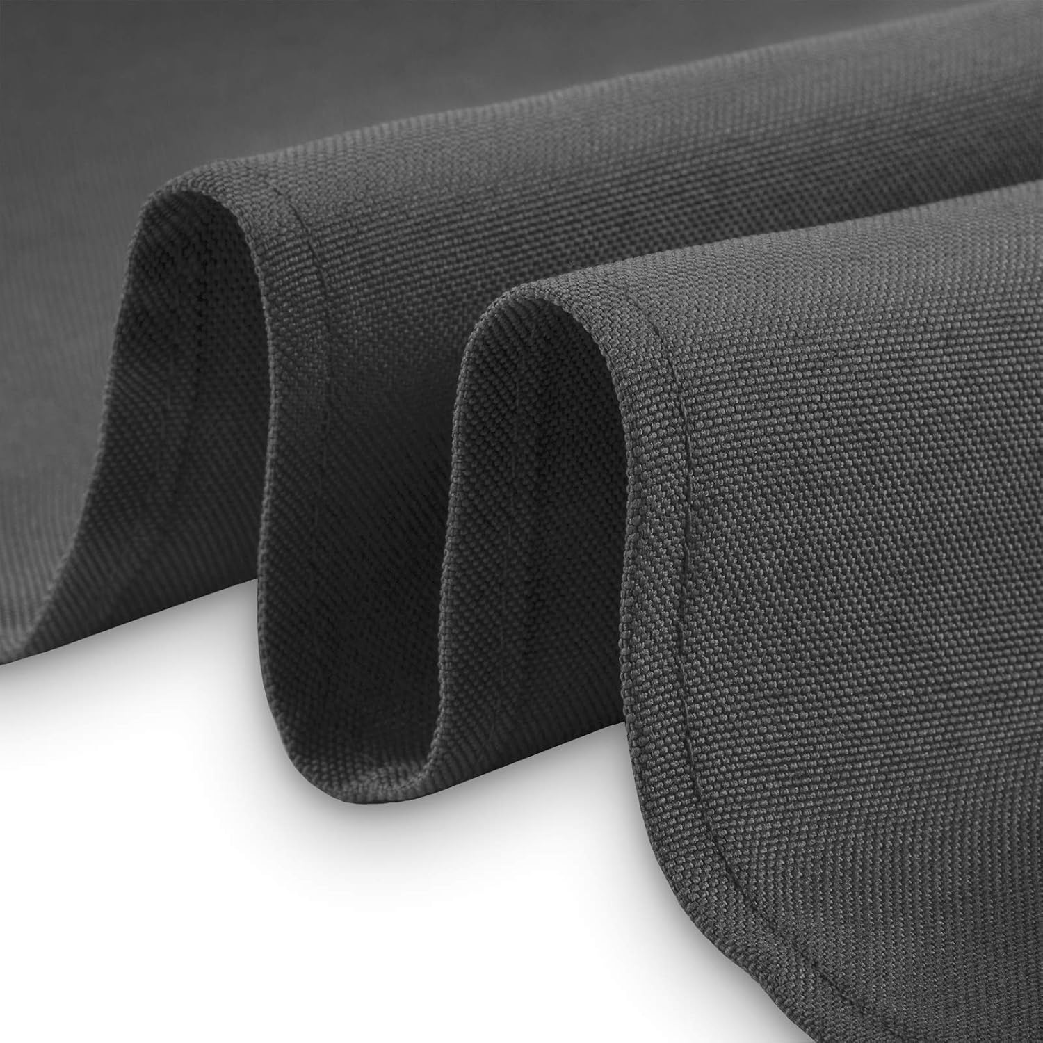 Lann's Linens - 10 Premium 108' Round Tablecloths for Wedding/Banquet/Restaurant - Polyester Fabric Table Cloth - Dark Gray