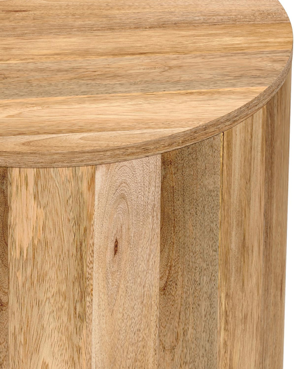SIMPLIHOME Millbury End Table - 20 inch Wide Solid Mango Wood Round Side Table in Natural, Contemporary Accent Table for Living Room, Bedroom or Entryway with Handcrafted Design, Assembled