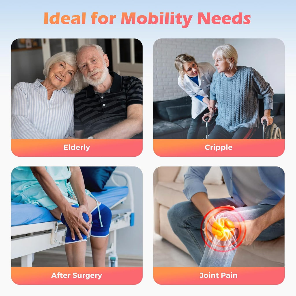 Mobility Scooter for Adults & Seniors with Removable Battery, Cruise & Airport Approved, Foldable Motorized Scooters with Dual Basket, Phone & Cup Holder, Red