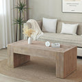 50' Black Coffee Table Living Room Wood Table, Versatile Wood Coffee Tables,Modern Nature Coffee Tables, Nature(49.41' L x 23.82' W x 18.9' H)