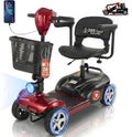 DECOMIL Mobility Scooter for Seniors – 20 Miles Range, 4 Wheel Foldable Electric Scooter, 24V 20Ah Battery, 300W Motor, 285 lbs Capacity, Travel Scooter with USB Charging Input,