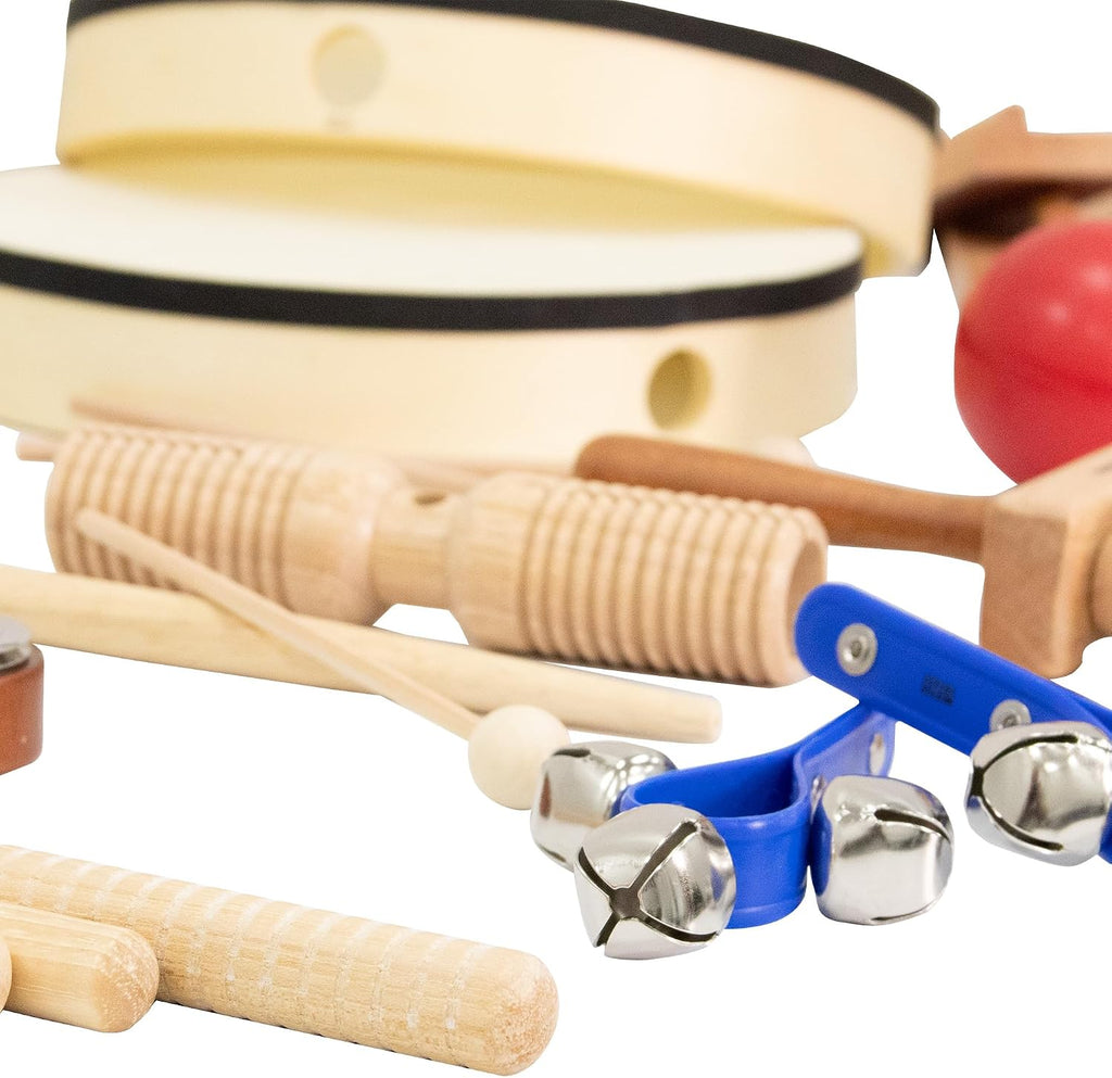 Westco WM30 30 Player Classroom Kit: Comprehensive Collection of Percussion Instruments - Drums, Bongos, Maracas, Cymbals & More - Perfect for Teachers, Includes DVD & Storage Container