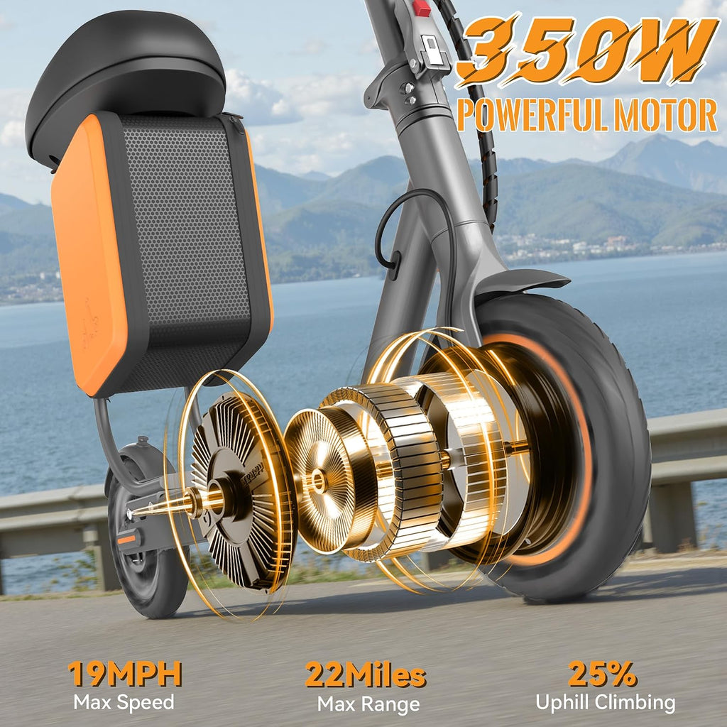 Aovowheel Electric Scooter for Adults, Folding E Scooter with 350W/500W Motor 16/24 Mph Top Speed, Max 19-23 Miles Long Range, 8.5''/10''/14''Tires Commuting Scooters with Dual Brakes System, APP
