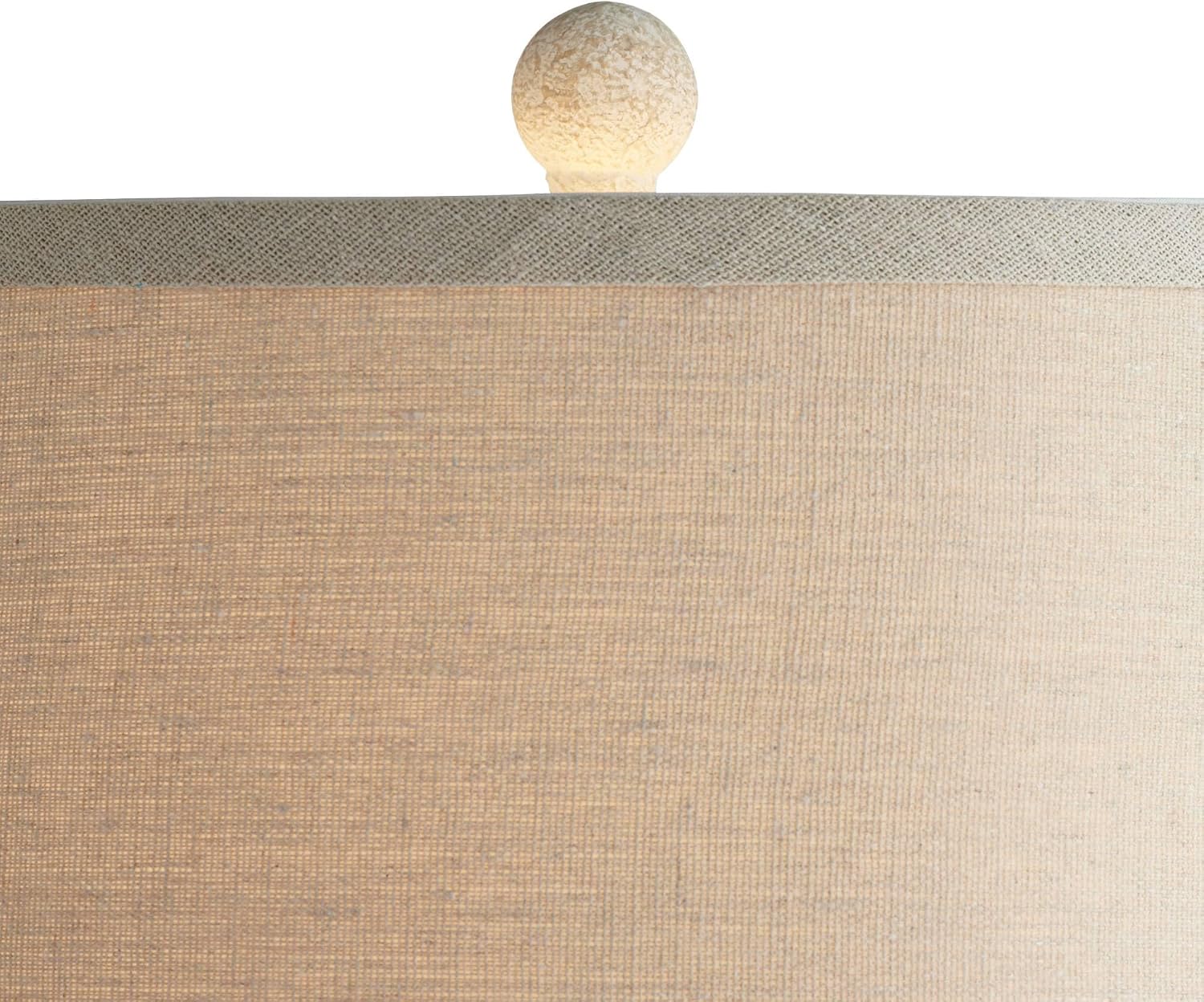 360 Lighting Romeo 23 1/2' High Jar Small Farmhouse Rustic Natural Cottage Coastal Accent Table Lamps Set of 2 Beige Distressed Earth Tone Finish Shade Living Room Bedroom Bedside Nightstand