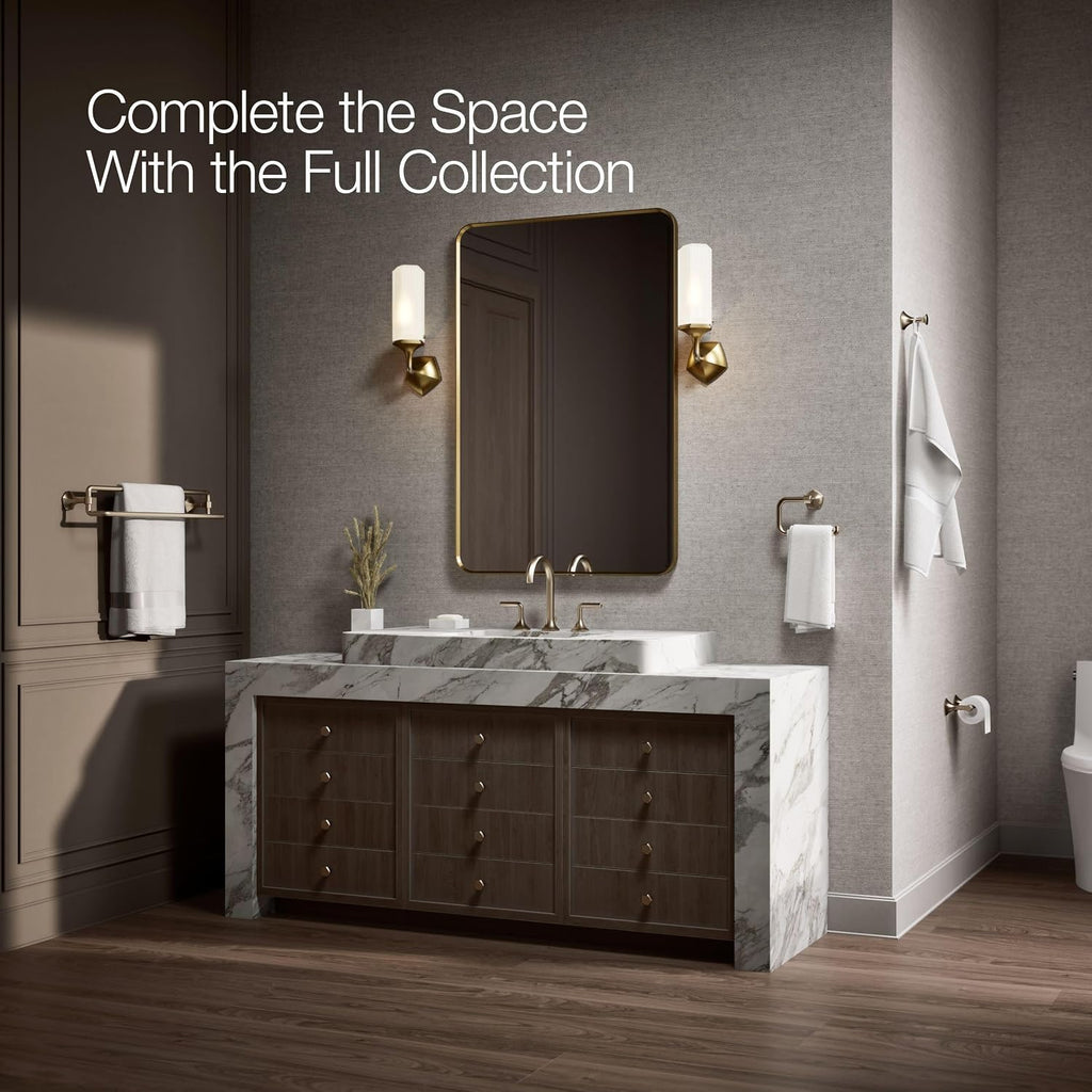 Kohler 27062-BV Occasion® 24' Double Towel bar, Vibrant Brushed Bronze