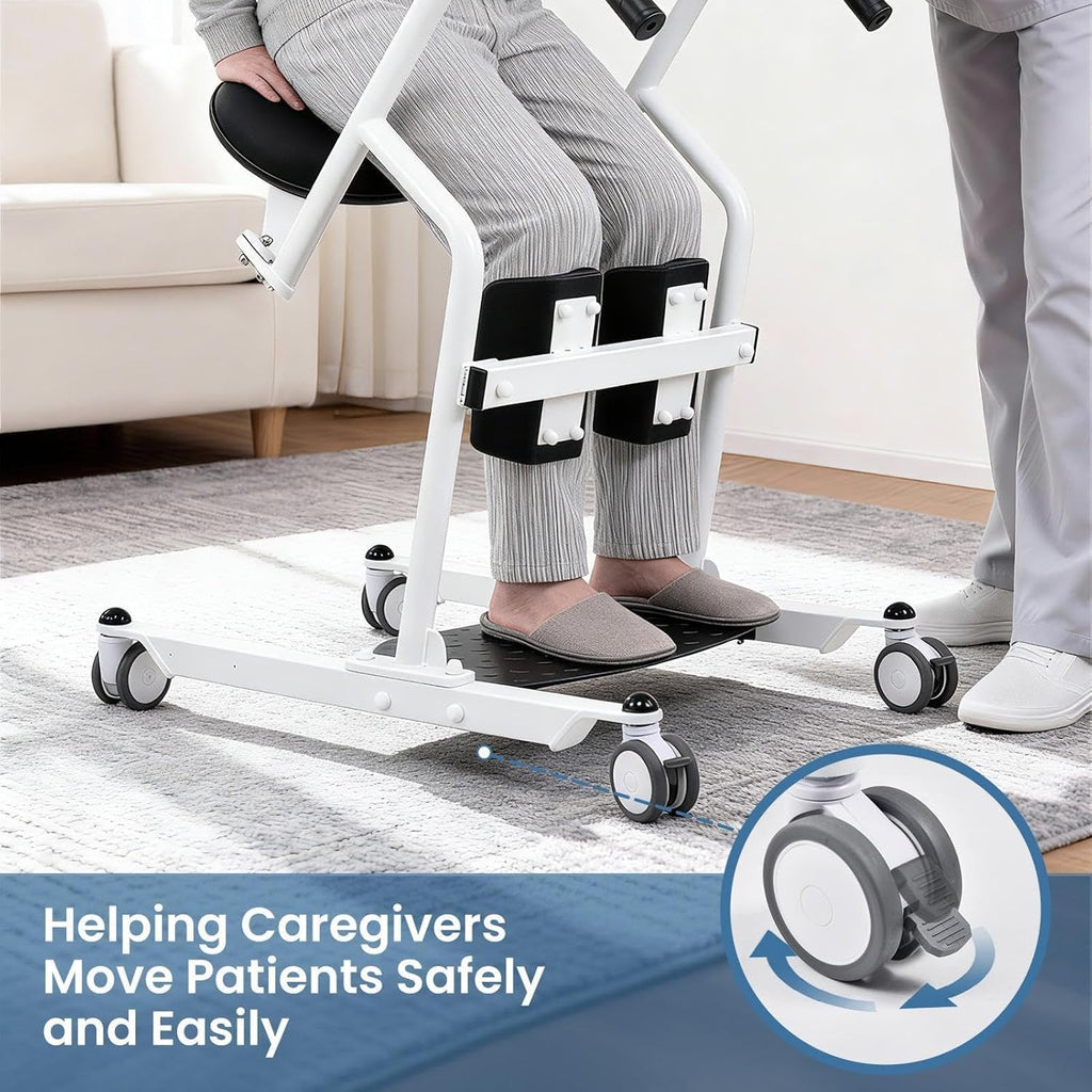 Sit to Stand Lift for Elderly, Stand Assist Patient Lift, Patient Transfer Lifts for Home Care Use, Mobility Lifts Assist Transfer Device for Seniors, Adults & Disabled