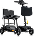 Pride Mobility Go-Go Super Portable 4-Wheel Folding Travel Mobility Scooter – 300 lbs Capacity, 4.5 mph, Airline-Approved Lithium Battery – for Seniors, Adults, Elderly – Lightweight & Compact (Black)