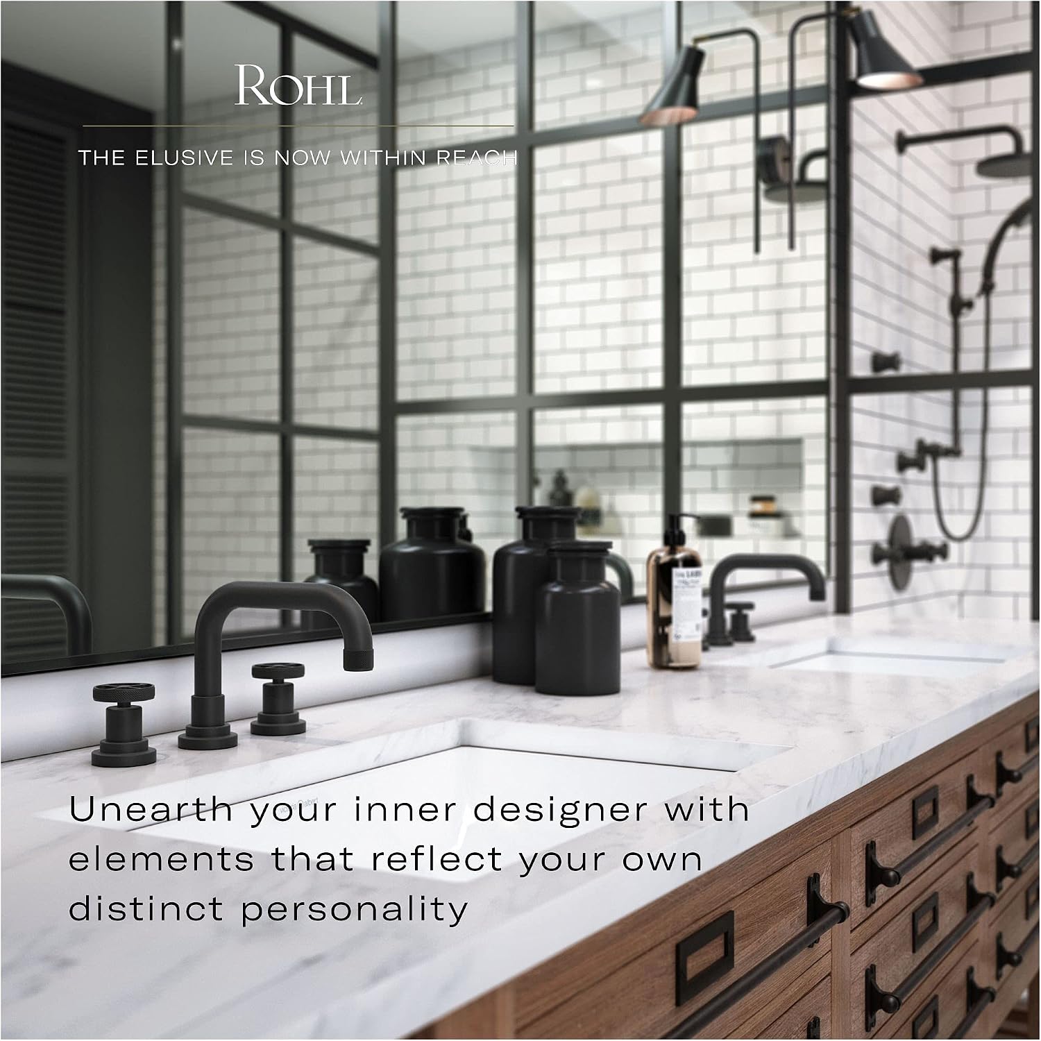 Rohl, TE25WTHSTN, Tenerife Hand Towel Bar, Satin Nickel