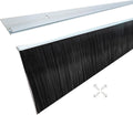 Heavy Duty Door Bottom Brush Sweep 10 Pack 39.37' Retsun Garage Door Brush Seal, 3' Bristle Weather Stripping Draft Stopper for Roll Up, Exterior & Commercial Doors (3', Total 30 FT, 10 Sets)
