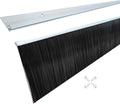 Heavy Duty Door Bottom Brush Sweep 11 Pack 39.37' Retsun Garage Door Brush Seal, 3' Bristle Weather Stripping Draft Stopper for Roll Up, Exterior & Commercial Doors (3', Total 33 FT, 11 Sets)