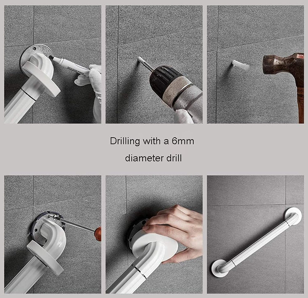 Handrail Shower Handle Bathroom Tub Stainless Steel Non Skid,ly ren Mobility Daily Living Aids Assist te 58.3cm te 58.3cm