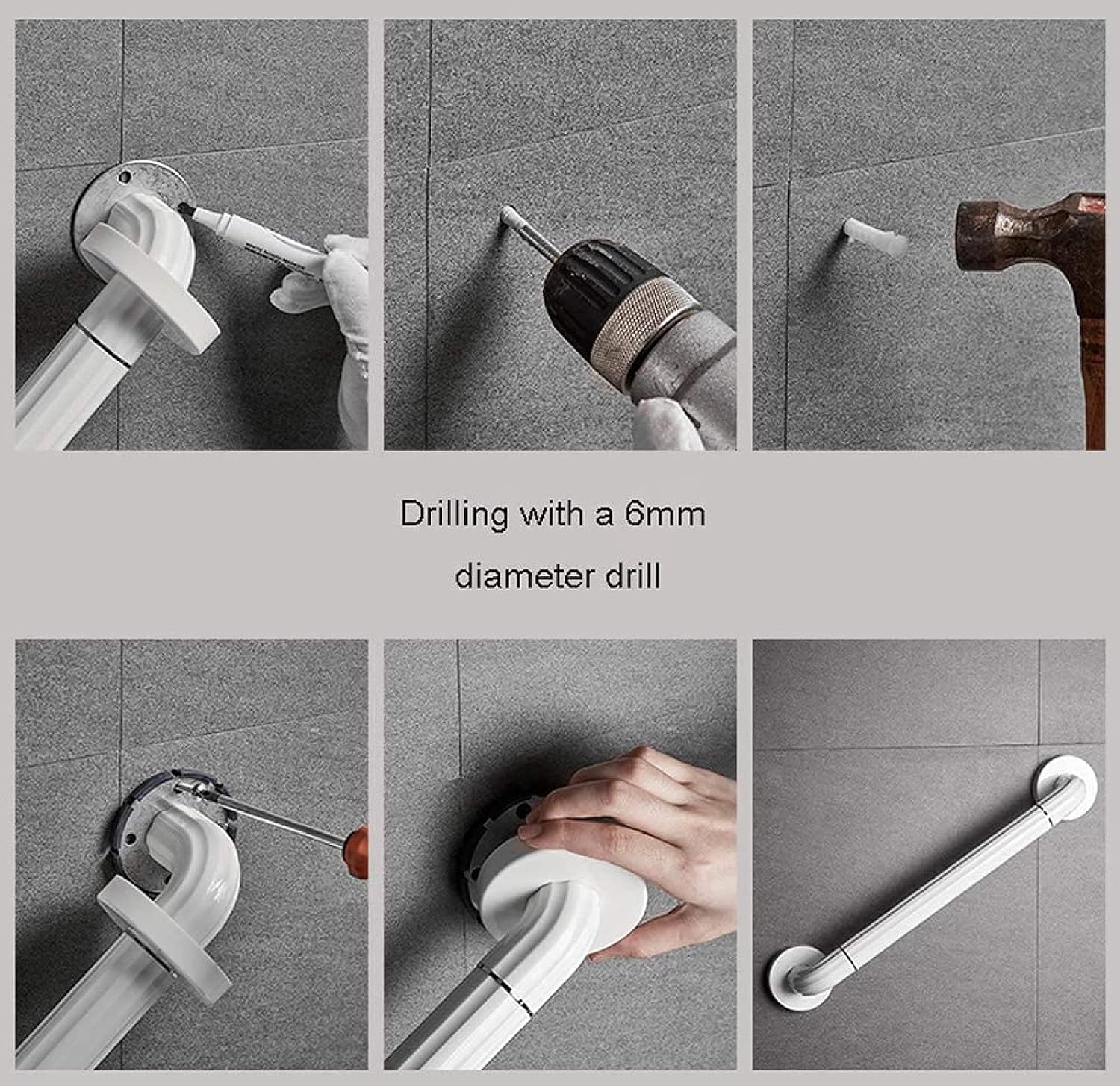 Handrail Shower Handle Bathroom Tub Stainless Steel Non Skid,ly ren Mobility Daily Living Aids Assist te 58.3cm te 48.2cm
