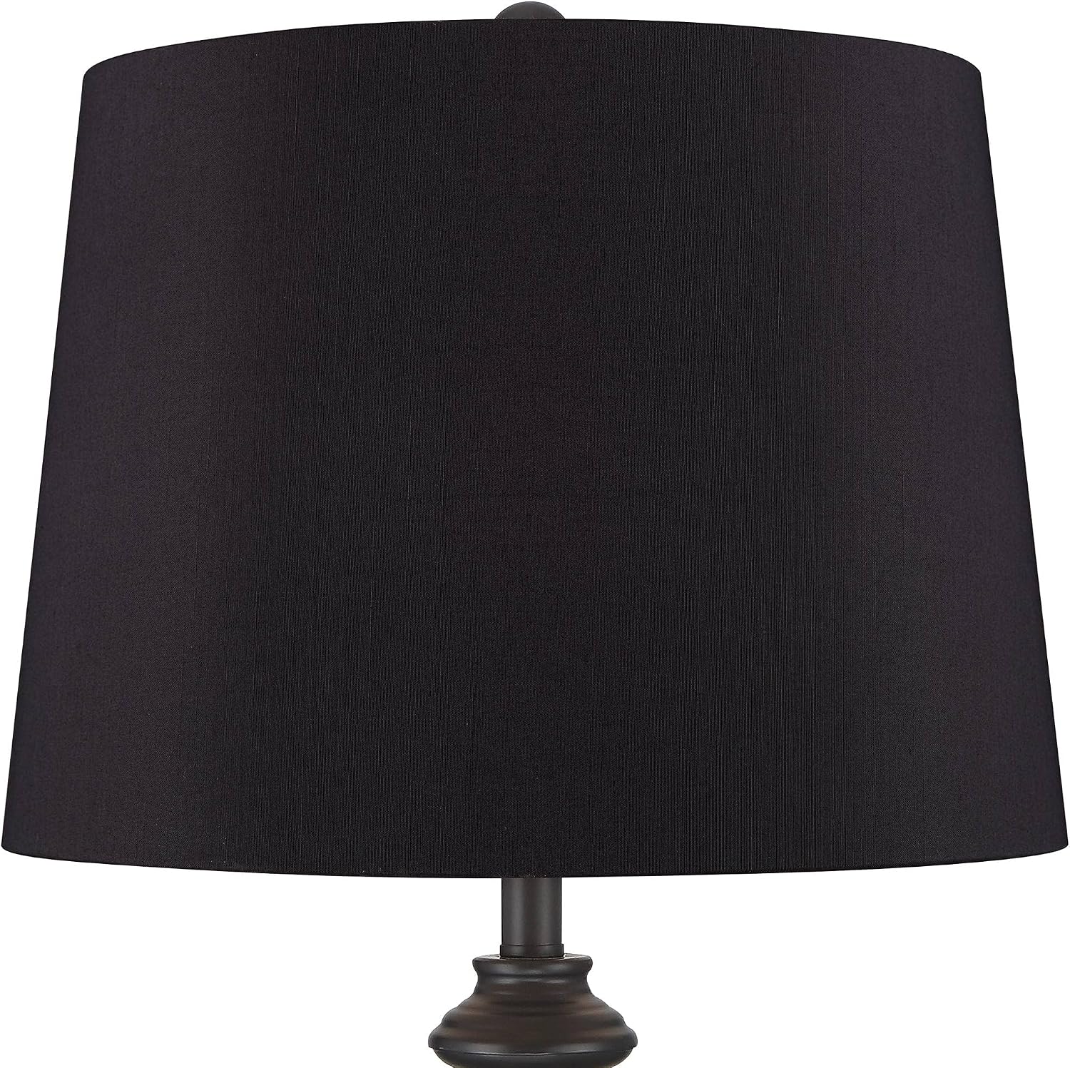 360 Lighting Lynn Modern Industrial Buffet Table Lamps 26' Tall Skinny Set of 2 Dark Bronze Brown Metal Black Faux Silk Drum Shade for Living Room House Home Dining Office Entryway Family Decor