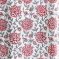 Saffron Marigold Round Hand Block Printed Tablecloth - Pink Dahlia Daydreams Luxurious 100% Cotton, Washable, for Home Decor, Kitchen, Coffee Or Dining Table 70 Inch