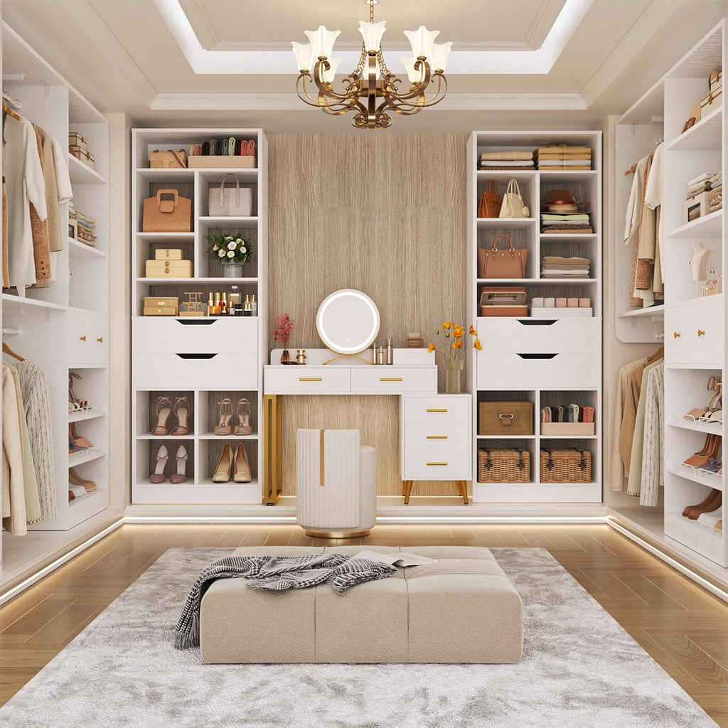 Armocity 9-Tier Tall Bookshelf with 2 Drawers, 79.7' Narrow Freestanding Bookcase, Space-Saving Wood Display Shelves Storage for Living Room, Home Office Bedroom, White