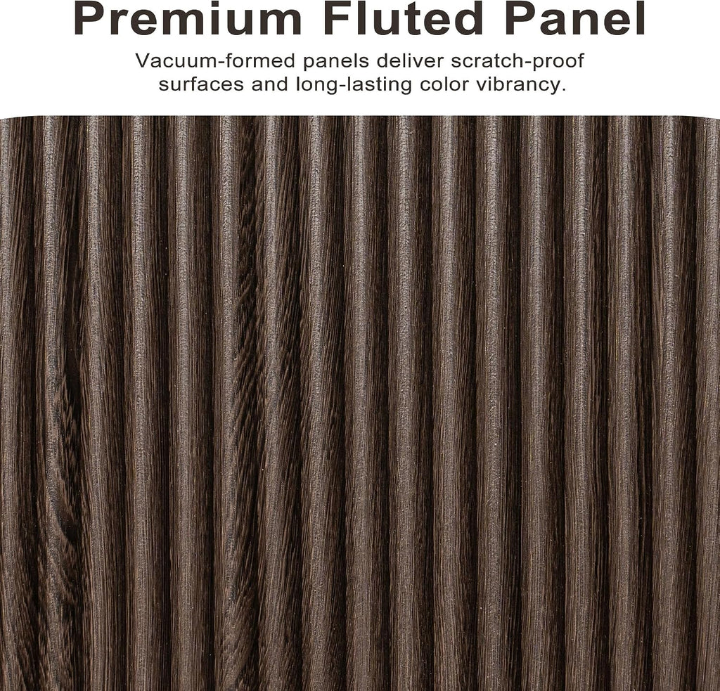 Fluted Coffee Table with Lifting Top, 31.5' Square Coffee Table with Storage, Mid Century Modern Center Table for Living Room, Home Office, Dark Gray