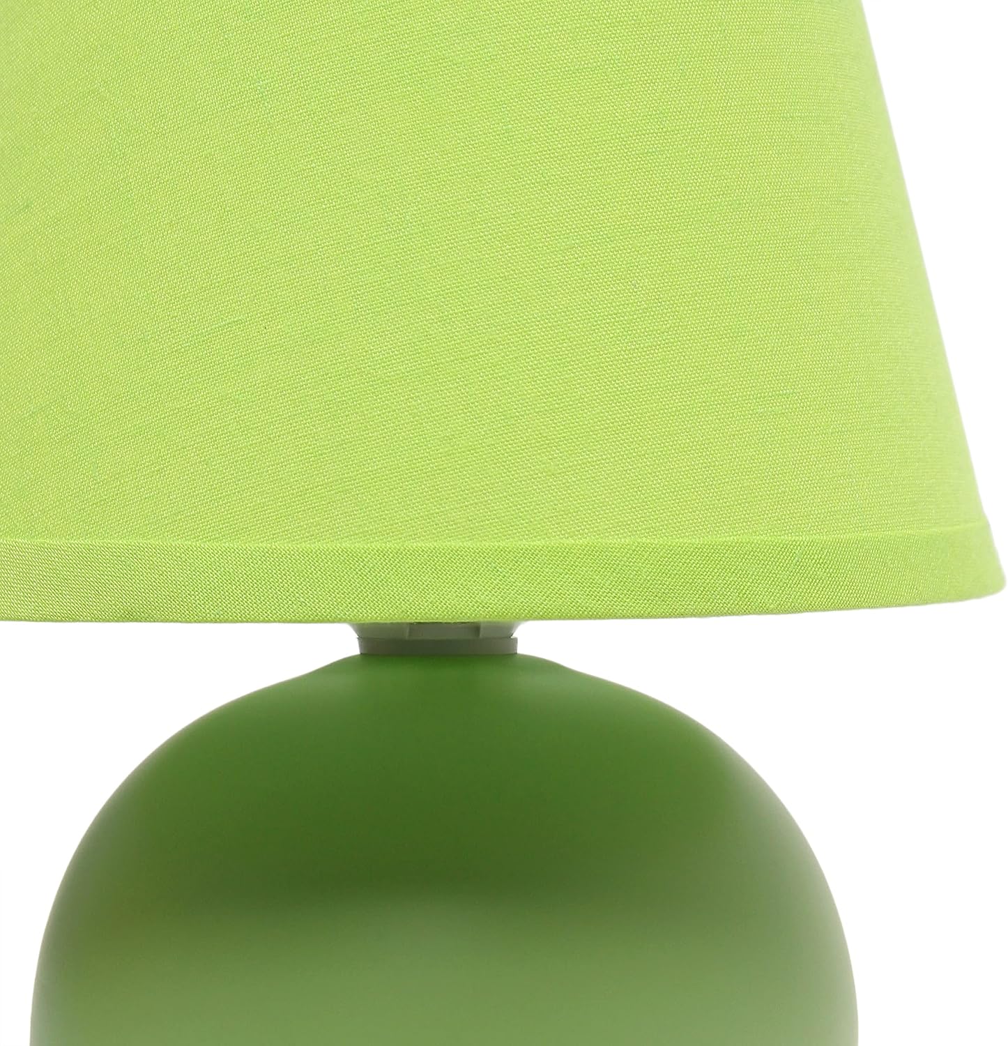 Simple Designs LT2008-GRN Mini Ceramic Globe Table Lamp, Green (Pack of 18)