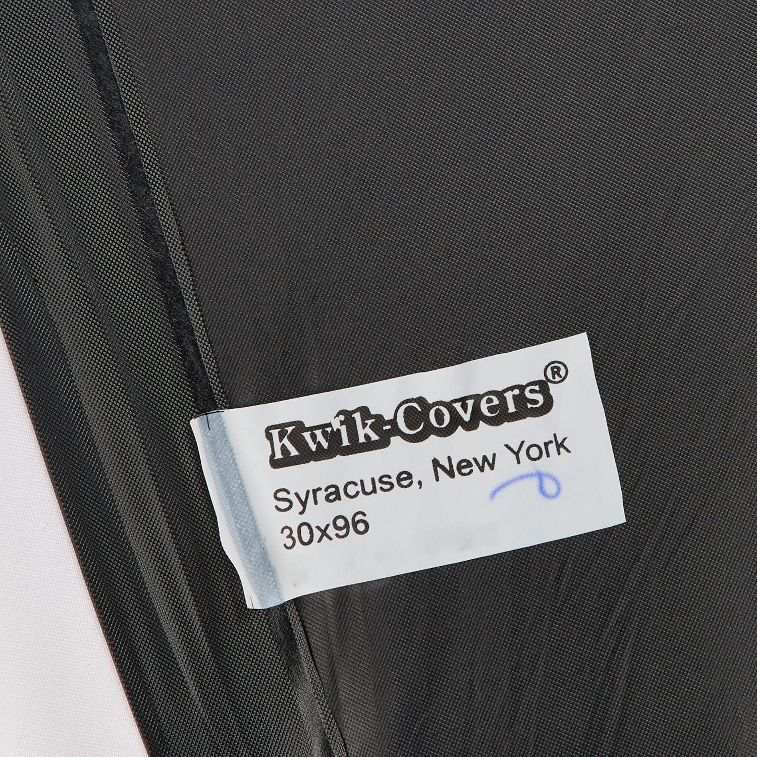Kwik-Covers 3096-BLK 30' X 96' Kwik-Covers Black Fitted Table Cover (1 full case of 100)