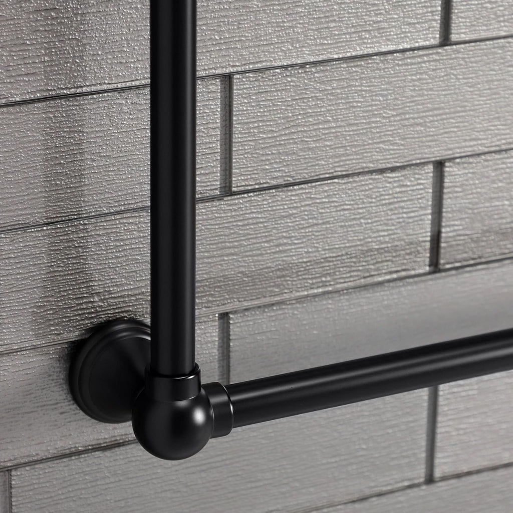 Kingston Brass DTC322419MB Maximilien Wall Mount -Towel Rack, Matte Black