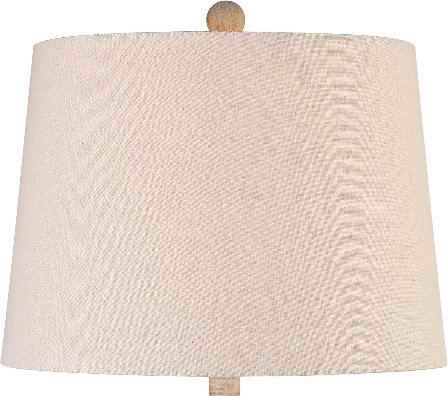 John Timberland Chico 27' Tall Modern Southwest Natural Cottage Table Lamps Set of 2 Brown Light Wood Finish Living Room Bedroom Bedside Nightstand House Office Home Reading Kitchen Fabric Shade